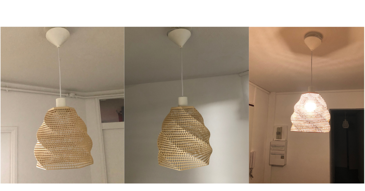 Abat-jour perforé design – prêt à installer