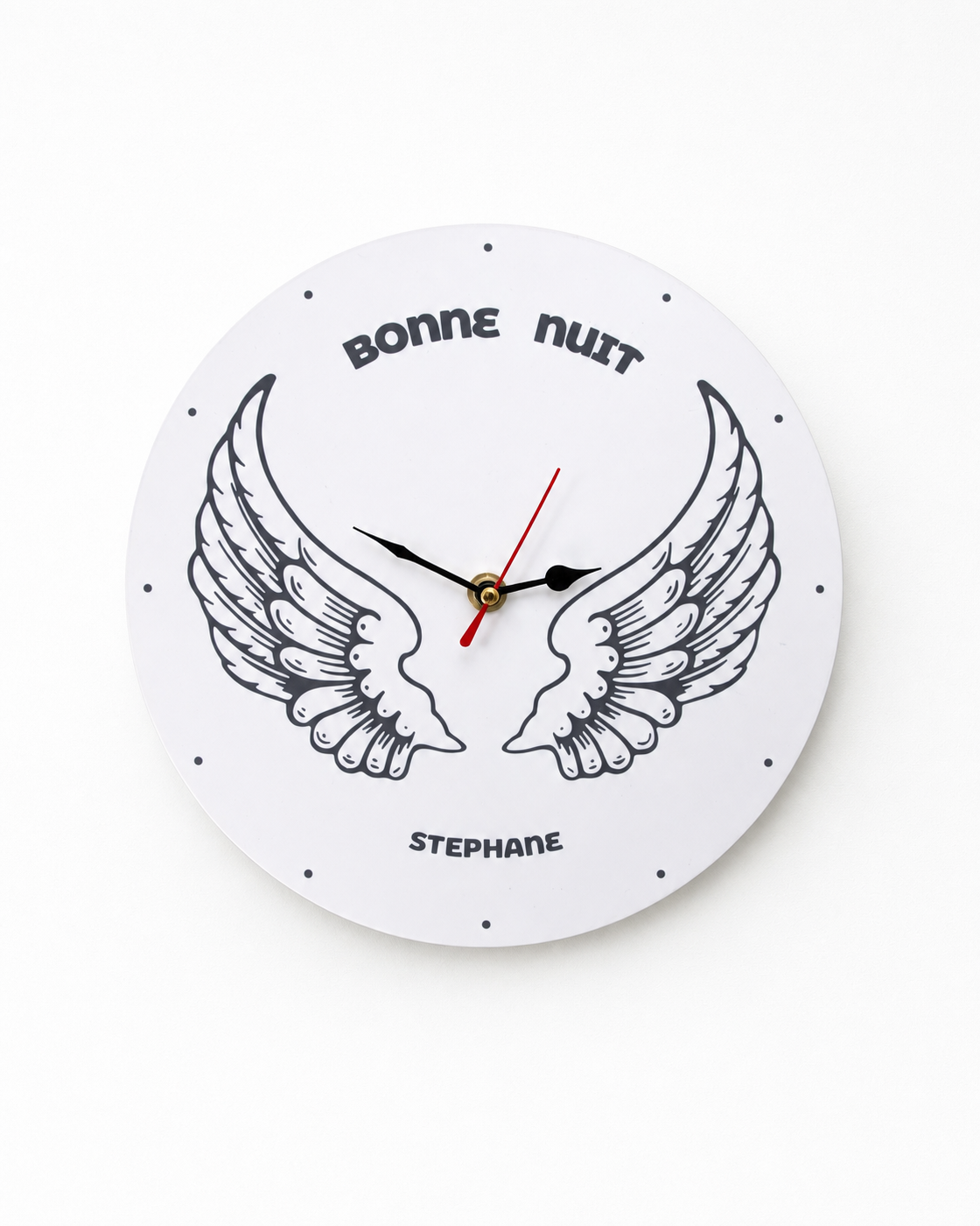 Horloge Murale Personnalisée Prénom Enfant – Impression 3D – Cadeau Naissance Anniversaire