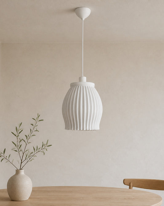 Abat-jour plissé 36 plis — suspension E27 — kit complet