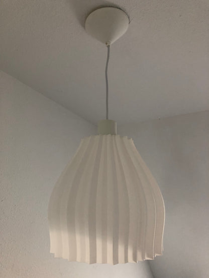Abat-jour plissé design – prêt à installer avec ampoule vintage