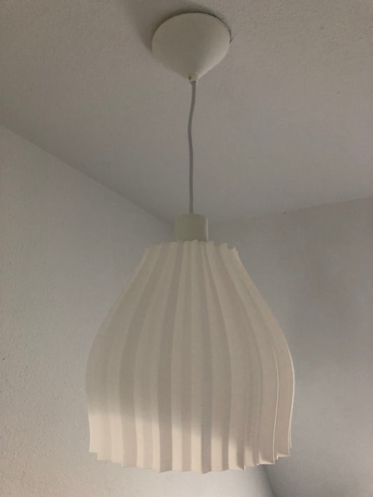 Abat-jour plissé design – prêt à installer avec ampoule vintage