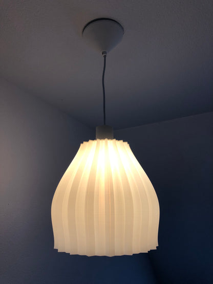 Abat-jour plissé design – prêt à installer avec ampoule vintage