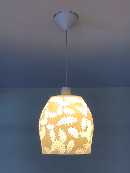 Abat-jour Sculpté — Feuille de Chêne Blanc