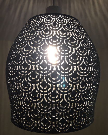 Abat-jour Seigaiha Suspension Luminaire – Impression 3D – Motif Vagues Japonaises