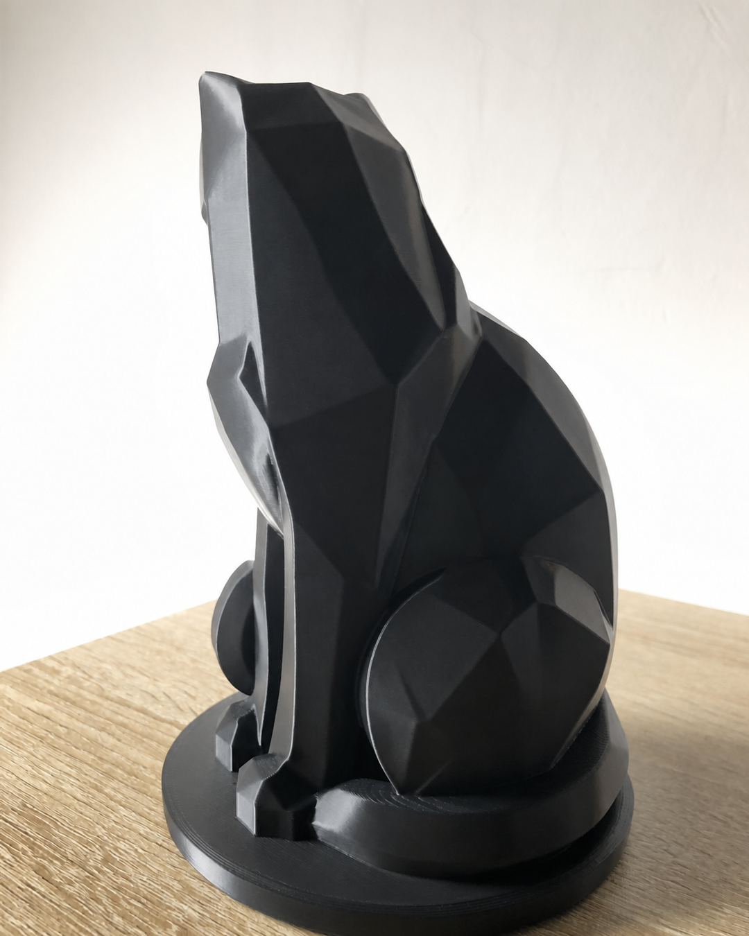 Geometric Cat Figurine Decoration – Statue – Gift for Cat Lovers