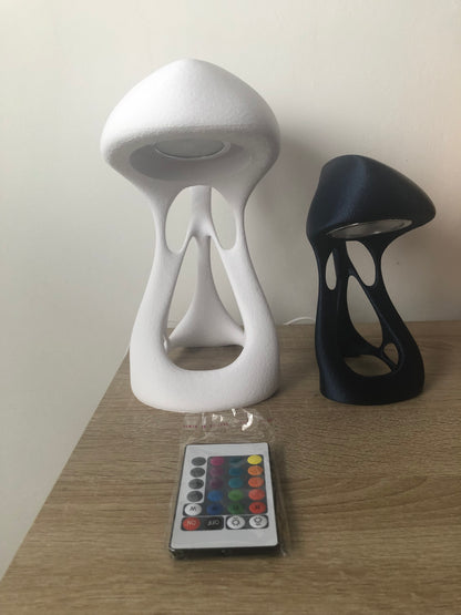 Lampe d'appoint de bureau 12 couleurs (grande) Télécommande et piles incluses