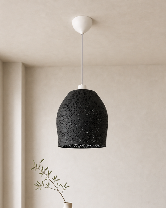Abat-jour Seigaiha Suspension Luminaire – Impression 3D – Motif Vagues Japonaises